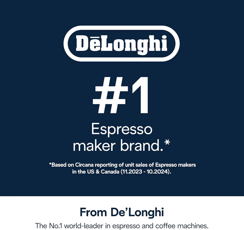 De'Longhi Milchaufschäumkrug, mattschwarzer Edelstahl, 500 ml