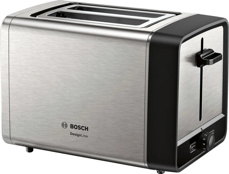 Bosch Designline Toaster TAT5P420 Brotrösten, Auftauen und Aufwärmen Edelstahl