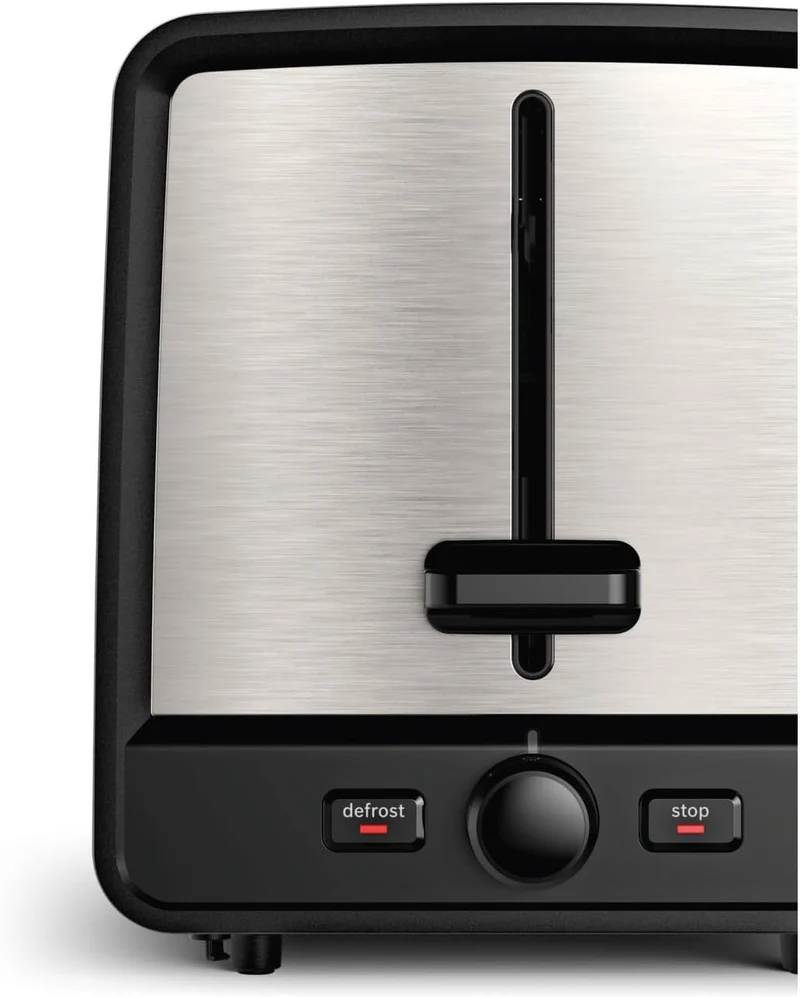 Bosch Designline Toaster TAT5P420 Brotrösten, Auftauen und Aufwärmen Edelstahl