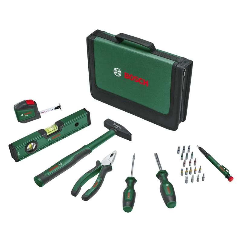 Bosch Universal Handwerkzeug-Set 25-teilig (vielseitiges Werkzeugset für allgemeine Zwecke DIY rund