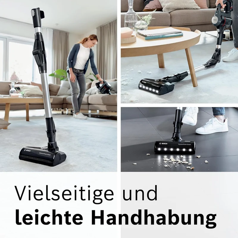 Bosch Akku-Staubsauger Unlimited 7 BCS711A, kabelloser Handstaubsauger, beutellos, Wechselakku, Knic
