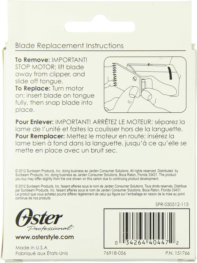 Oster Ersatz-Scherkopf für Oster Motormaschine 97-44, 1,2 mm, Typ 76918-056, 1,2 mm