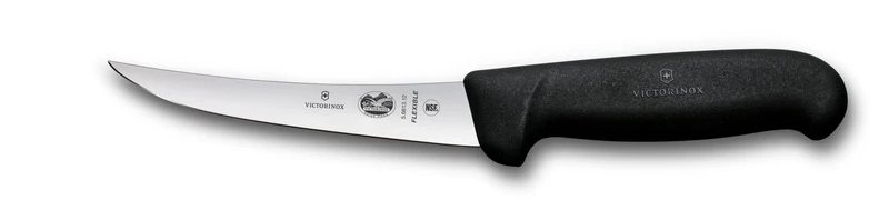 Victorinox, coltello da cucina disossatore Fibrox con lama flessibile, nero, 12 cm, 5.6613.12 12 cm