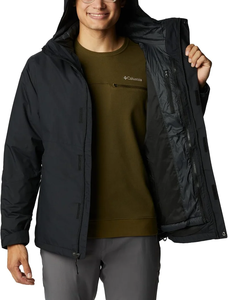 Columbia Herren 3 In 1 Jacke, Schwarz, L Element Blocker 2 Interchange Jacket S Schwarz, Element Blo