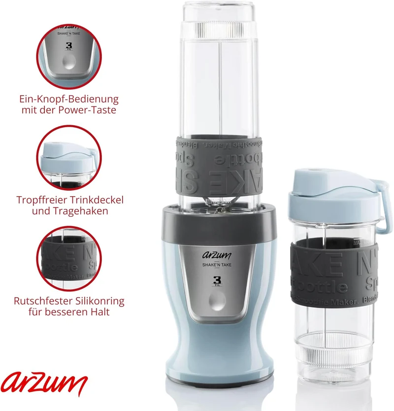 ARZUM SHAKE'N NEHMEN PERSÖNLICHEN MIXER (blau) Misty, Misty