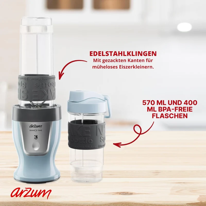 ARZUM SHAKE'N NEHMEN PERSÖNLICHEN MIXER (blau) Misty, Misty