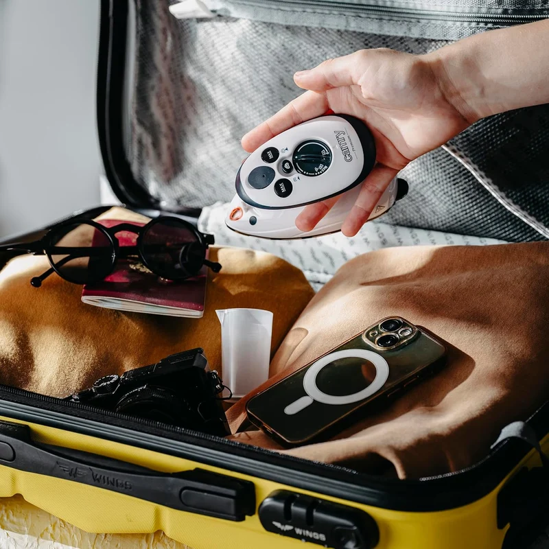 Camry Mini Bügeleisen 420W – Reisebügeleisen Mini mit Dampf und Trockenfunktion, Bügeleisen Klein mi