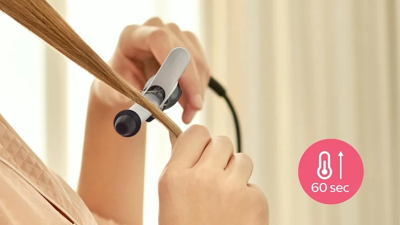 Philips StyleCare Essential Lockenstab für lebendige Locken mit Sprungkraft (Modell BHB862/00)