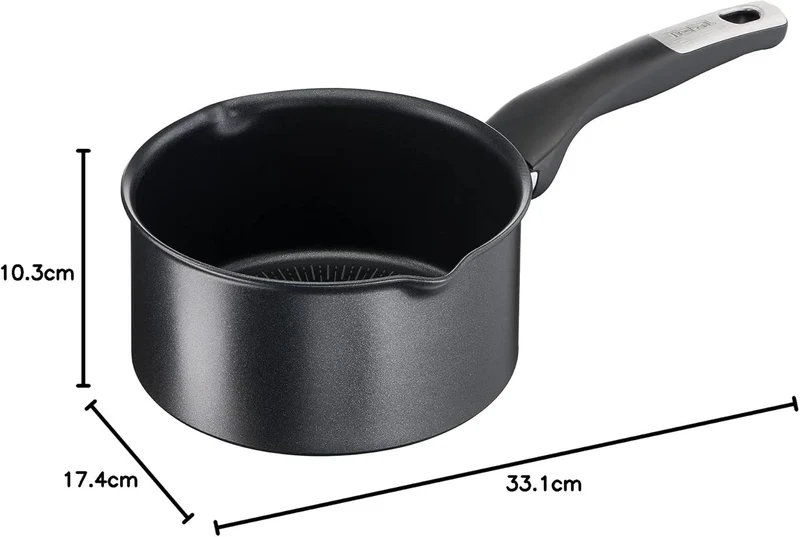 Tefal Unlimited Stielkasserolle 16 cm (1,5 l), Antihaftbeschichtung, kratzfest, leicht zu reinigende