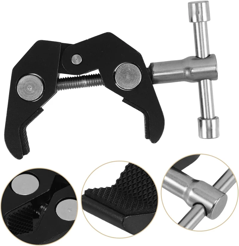 Happyyami Kamera-klemme Für Aus Metall Verstellbarer Halter Für Studio Led-lichthalter Flexible Krab