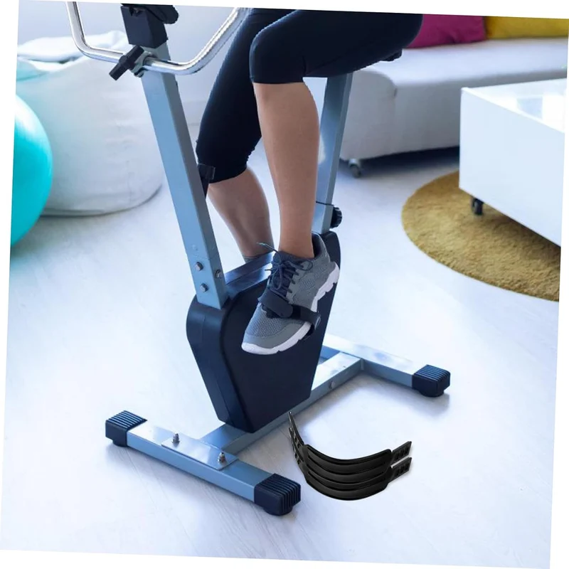 VANZACK 2 Stück Verstellbare Pedalriemen für Heimtrainer und Fitnessräder rutschfeste Fahrrad Fussri