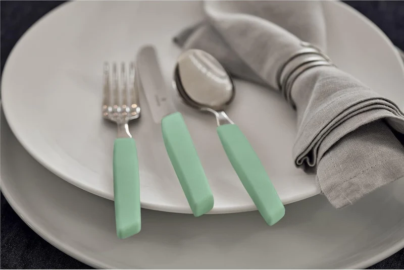 Victorinox Swiss Modern Besteck-Set für 6 Personen, 12-teilig, inkl. scharfe Steakmesser mit Wellens