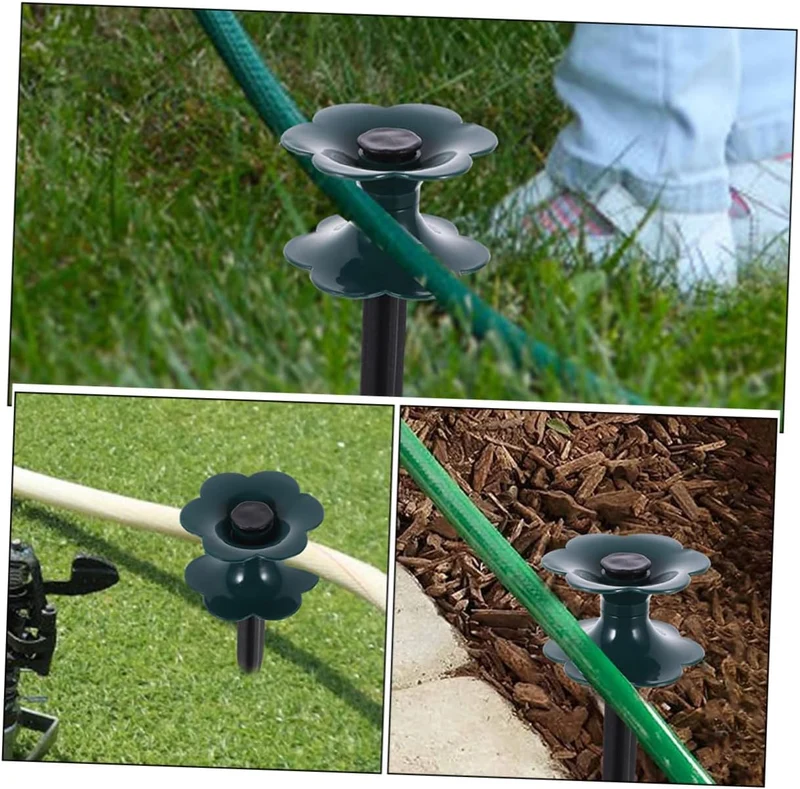 Happyyami 3 Stück Gartenschlauch Führungsrad Führungsspikes Für Schläuche Rasenschlauch Stützpfähle