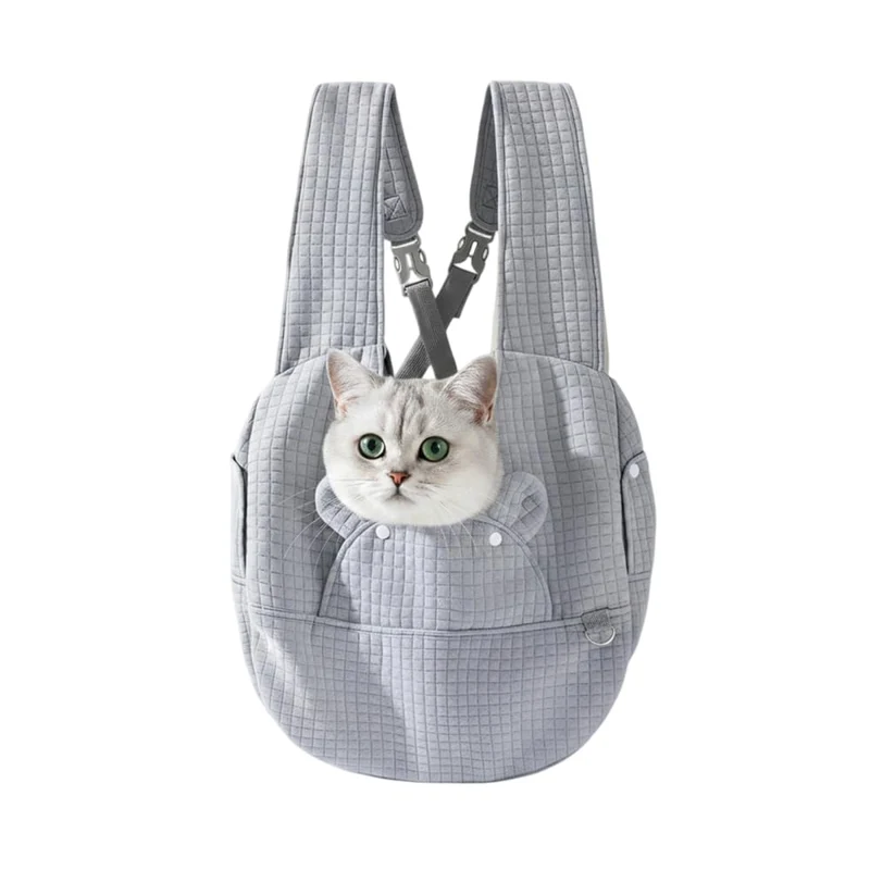 Hundetragerucksack, Atmungsaktive Tragetasche für Welpen & Katzen | Ergonomisches Design, Atmungsakt