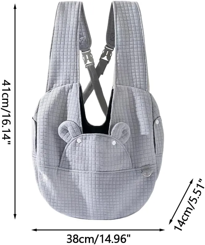 Hundetragerucksack, Atmungsaktive Tragetasche für Welpen & Katzen | Ergonomisches Design, Atmungsakt
