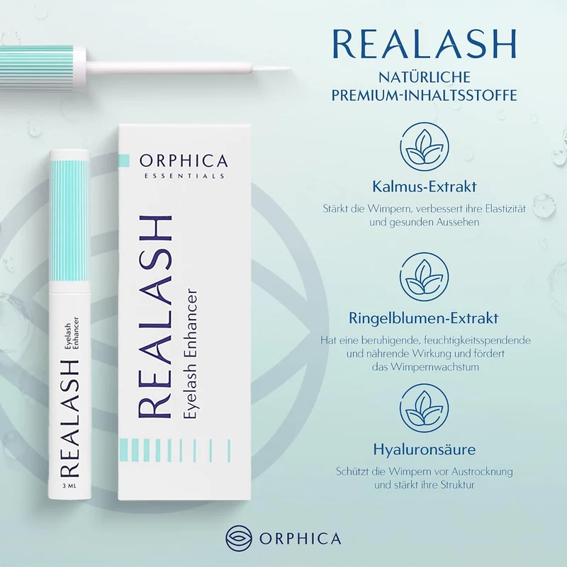 ORPHICA Brow & Realash Set - Wimpernserum 3 ml + Augenbrauen Serum 4 ml - Conditioner für sichtbares