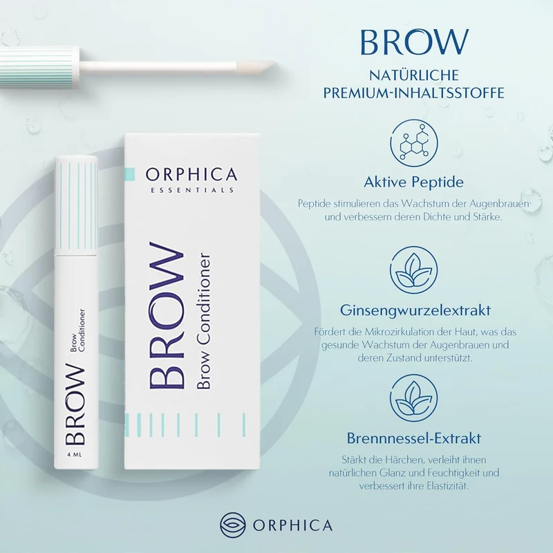 ORPHICA Brow & Realash Set - Wimpernserum 3 ml + Augenbrauen Serum 4 ml - Conditioner für sichtbares