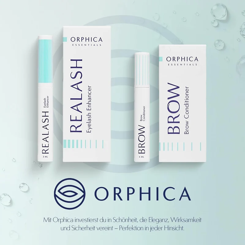 ORPHICA Brow & Realash Set - Wimpernserum 3 ml + Augenbrauen Serum 4 ml - Conditioner für sichtbares