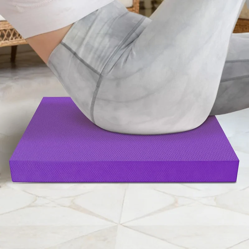 Stabilitätskissen - Antirutsch-Trainer aus TPE 50x40 cm | Trainings Schaumstoff Pad Gepolsterte Bala