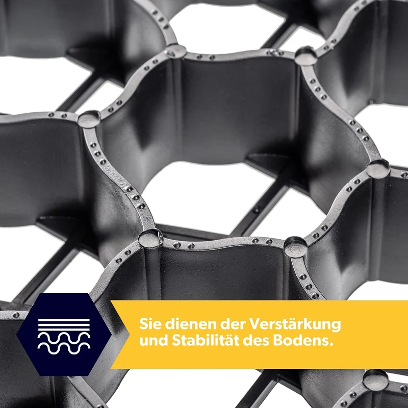 KADAX Paddockplatten aus Kunststoff, 60x40cm, 2,5m², 2 Farben, Belastbarkeit bis zu 1000 t, Rasengit