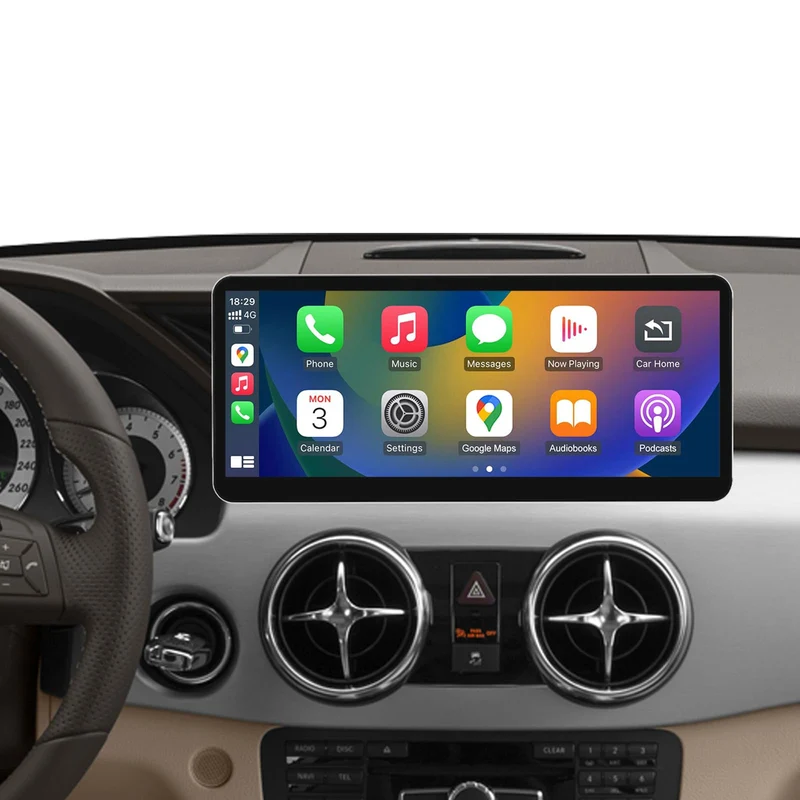 Autoradio 12,3 Zoll Touchscreen mit kabellosem Carplay und Android Auto für 2013-2015 Mercedes Benz