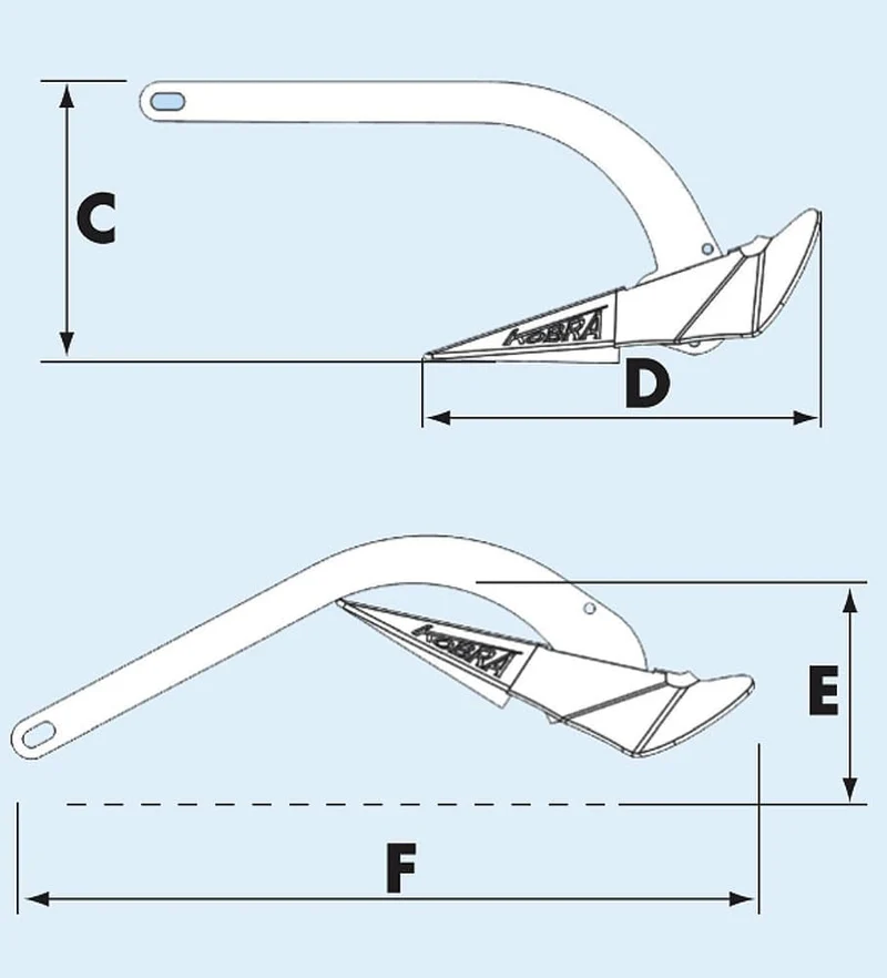 Anchor Kobra II DISMANTABLE Shank 12KG