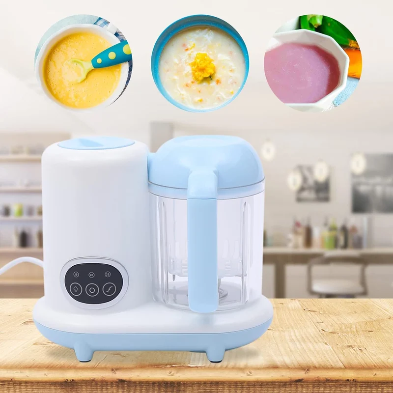 Babynahrungszubereiter 4-In-1 Dampfgarer & Mixer Mit Timer, Baby Food Maker 250ml, 304 Edelstahl Kli