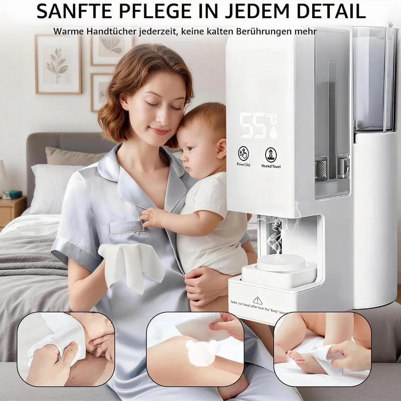 Handtuchwärmer, Towel Handtuch Wärmer 55°C Handtuchheizung Elektrisch Handtuch Wärmegerät Handtuchwä