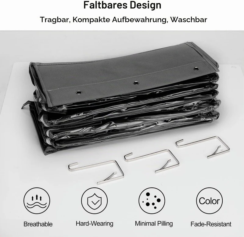 Lirex Geldbörsen-Organizer, 6 Taschen Handtaschen-Organizer mit Reissverschluss zum Aufhängen, für S