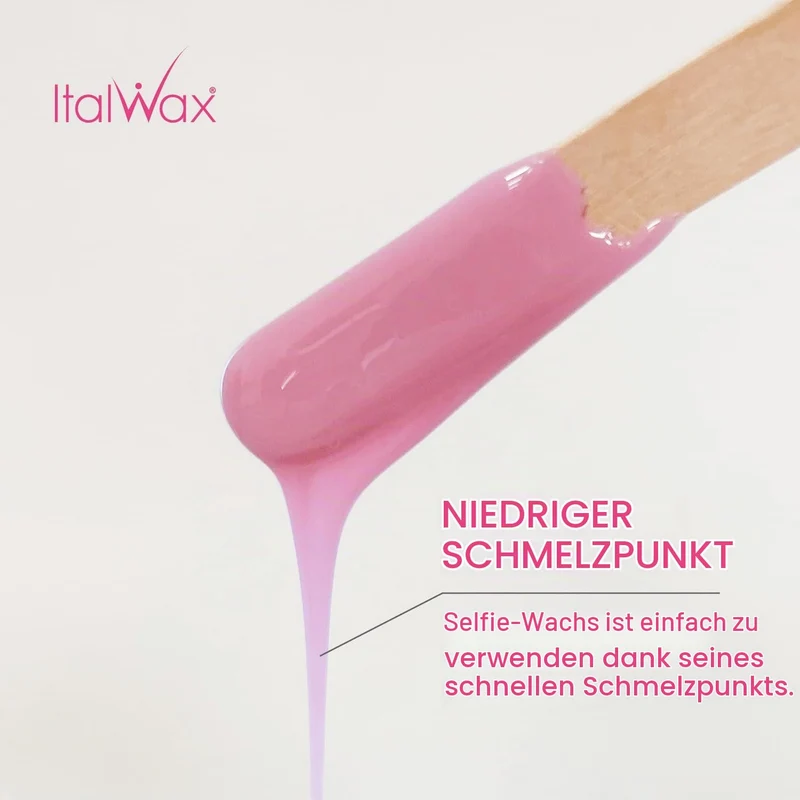 Italwax Face Selfie - 500g - Empfindliches Hartwachs für das Gesicht mit Ölkomplex - Perfekt für das