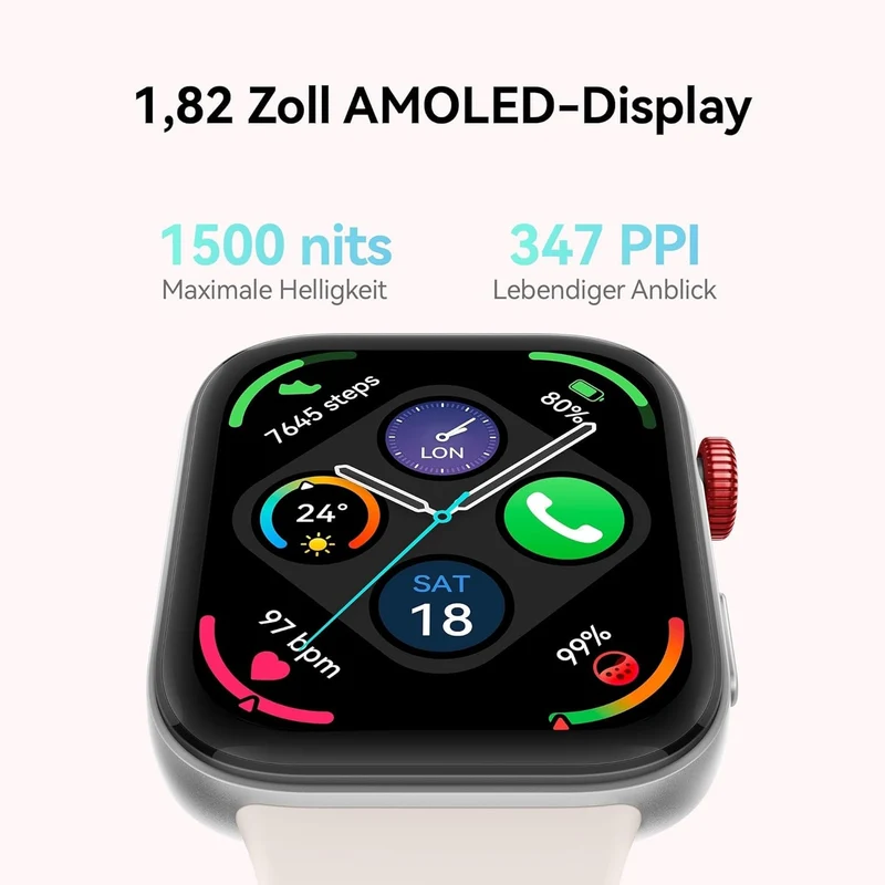 HUAWEI Watch FIT 3, 1.82″ AMOLED-Display, Ultraschlankes Design, Bluetooth-Anrufe, Bis zu 10 Tage Ak