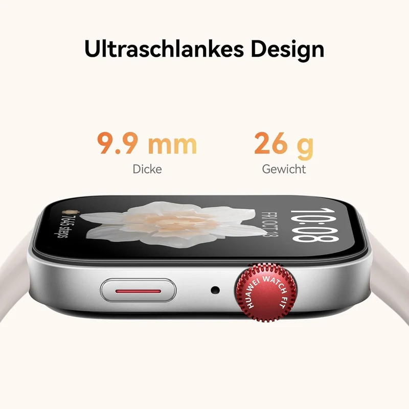 HUAWEI Watch FIT 3, 1.82″ AMOLED-Display, Ultraschlankes Design, Bluetooth-Anrufe, Bis zu 10 Tage Ak