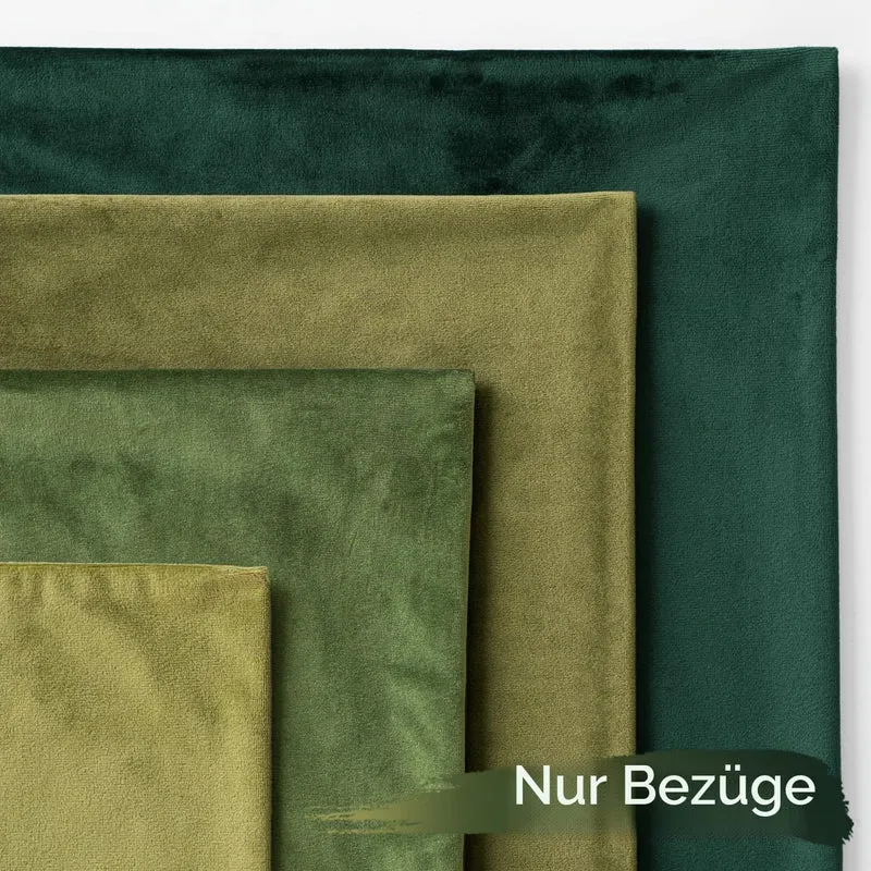 MIULEE Samt Kissenbezug Kissenhülle 4er Set Sofakissen Samtkissen Dekorative Dekokissen Couchkissen
