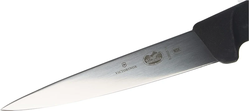 Victorinox Fibrox Kochmesser, Stechmesser, Extra Scharfe Klinge, Rostfreier Stahl, Spülmaschinengeei