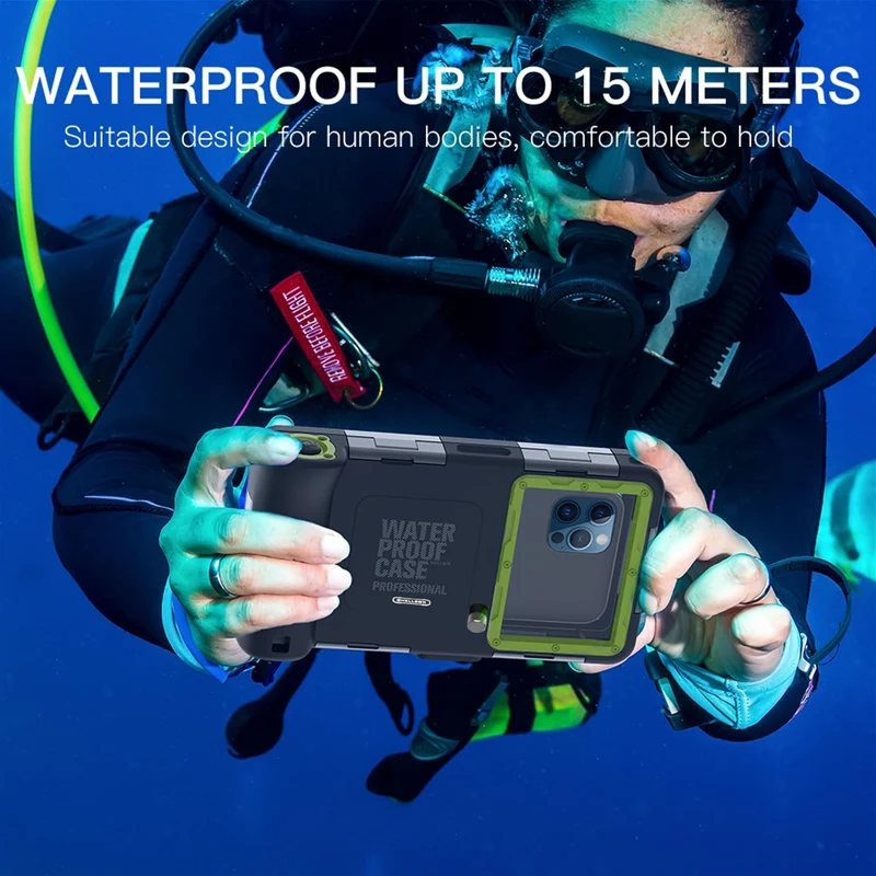 FocRelaxer IPX8 wasserdichte Handyhülle zum Tauchen Universal Tauchabdeckung Wasserschutzhülle Unter