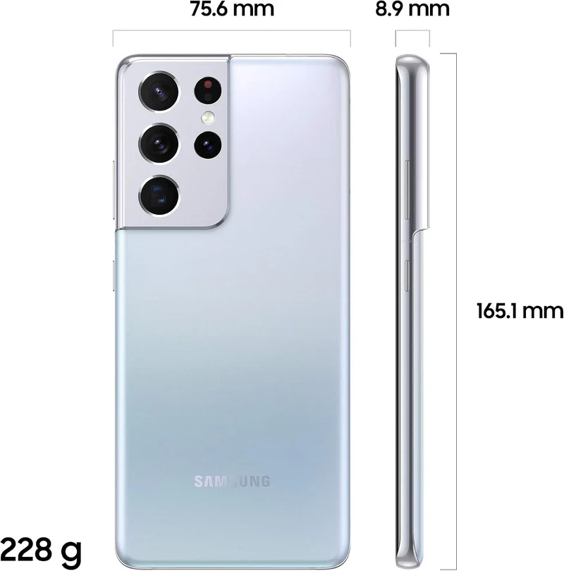 Samsung Galaxy S21 Ultra 5G G998B/DS 512GB Silber Zustand: sehr gut Silver 1 TB, Silver 1 TB