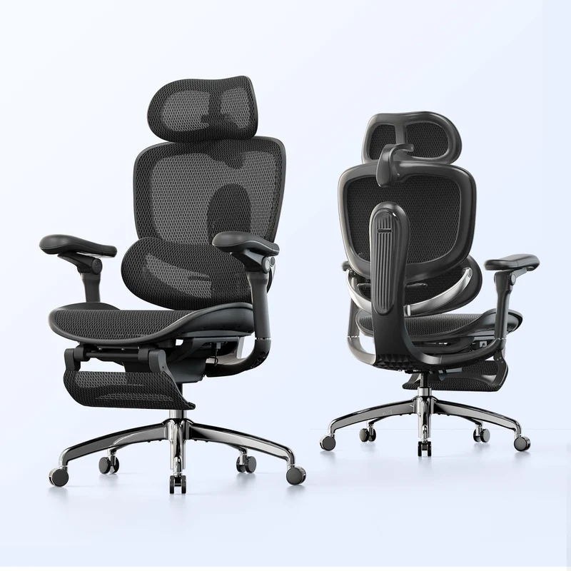SIHOO Doro C300 Pro V2 Ergonomischer Bürostuhl, Adaptive Unterstützung Schwarz Pack of 2, Schwarz Pa