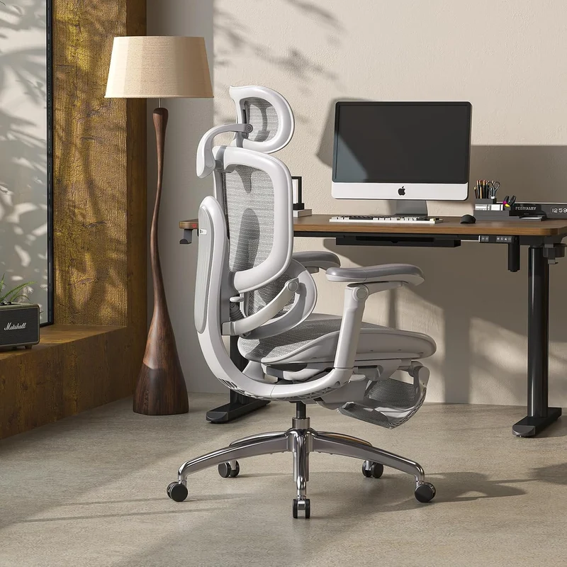SIHOO Doro C300 Pro V2 Ergonomischer Bürostuhl, Adaptive Unterstützung, Cremeweiss Pack of 2