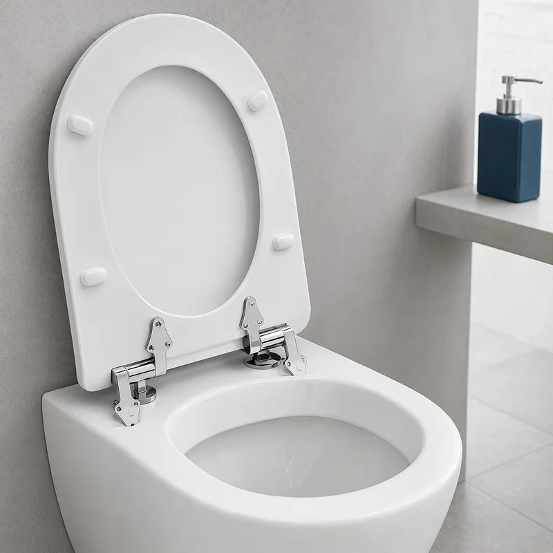 2 Stück WC Sitz Scharniere Ersatzteile, WC Scharniere Absenkautomatik