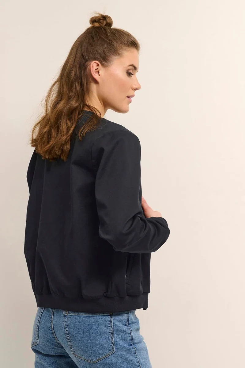 KAFFE Damen Jacke Kalea Damen Jacke Bomberjacke Leichte Sommerjacke Kurz Pilotenjacke Reissverschlus