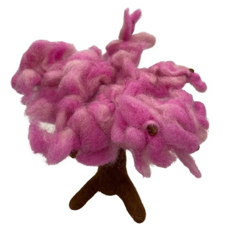 Filz Feen Filz Blühender Baum - gefilzt - Filz Shop - Handarbeit (Ffh305) Filzbäume Blühender Baum,