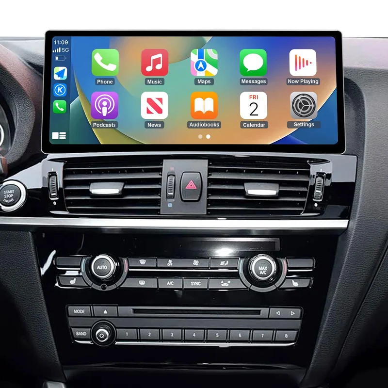 Road Top 12,3 Zoll Autoradio Carplay für BMW X3 X4 F25 F26 mit EVO (2016-2017)