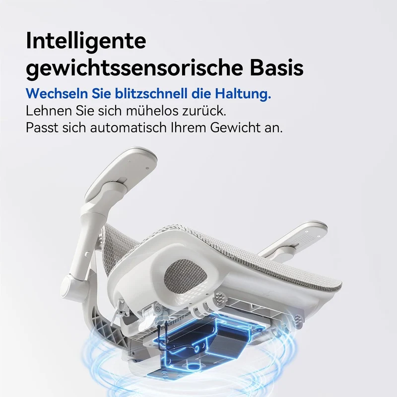 SIHOO B300 Pro Bürostuhl Ergonomisch mit 4D-verstellbare Lendenwirbelstütze Weiss Pack of 2, Weiss P