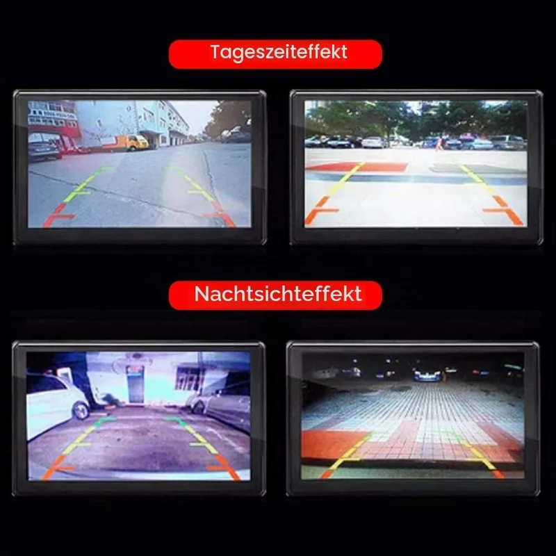 aqxreight - Kennzeichenkamera Kennzeichenrahmen EU 1080p mit Rückfahrkamera (infrarot)