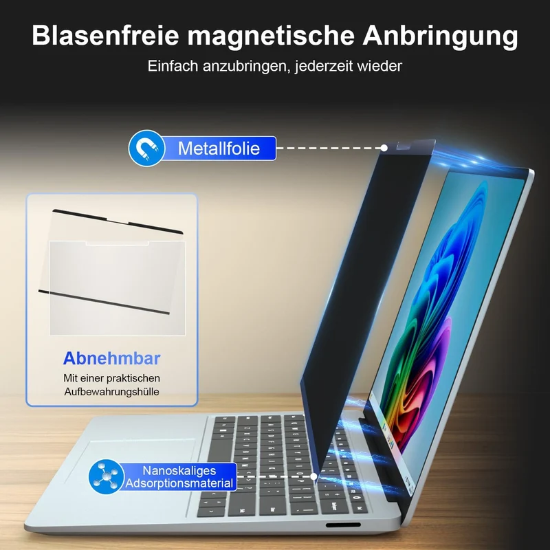 Magnetischer Blickschutzfilter für MacBook (13.5 Zoll Surface 5/6), 13.5 Zoll Surface 5/6