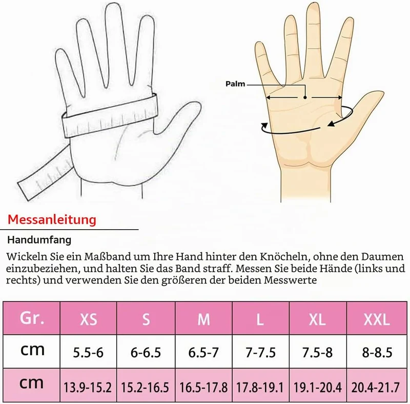 Harssidanzar Damen fingerlose Lederhandschuhe Schaffell Single Line GL012 S Rot, S Rot