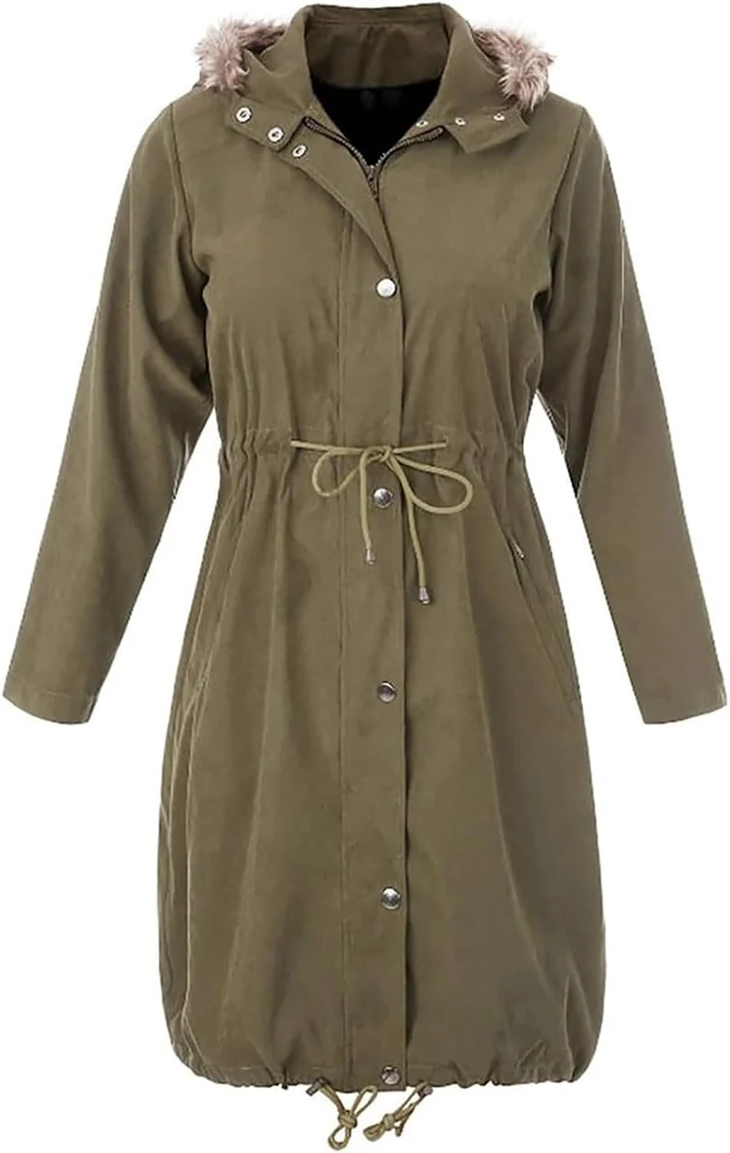 Umstandsjacke Winter Warm Baumwolljacke Mit Babyeinsatz Einstellbarer Kordelzug Tragejacke Vintage U