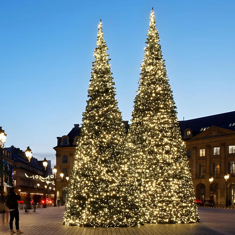 UISEBRT LED Lichterkette Aussen 30M 300Led, Weihnachtsbeleuchtung für Aussen und Innen mit 8 Modi IP