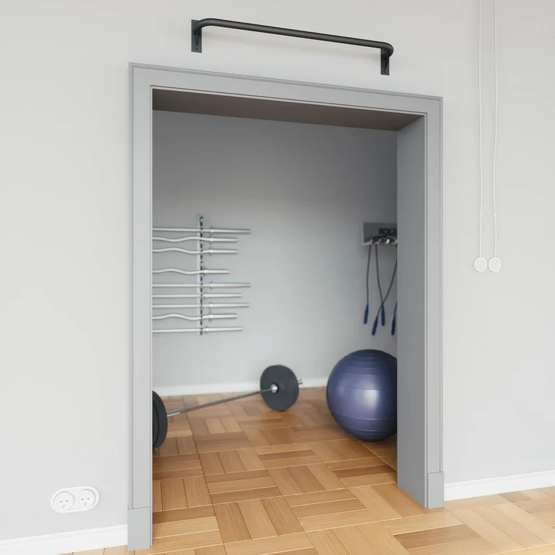 Wand Klimmzugstange, aus Stahl, pulverbeschichtete Pull-Up Bar mit 30 mm Griffdurchmesser, stabile W