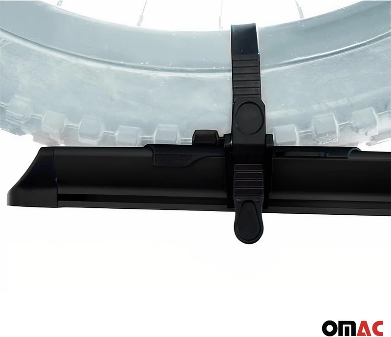 OMAC Dachfahrradträger bis 17 kg Aluminium Schwarz 2tlg Set